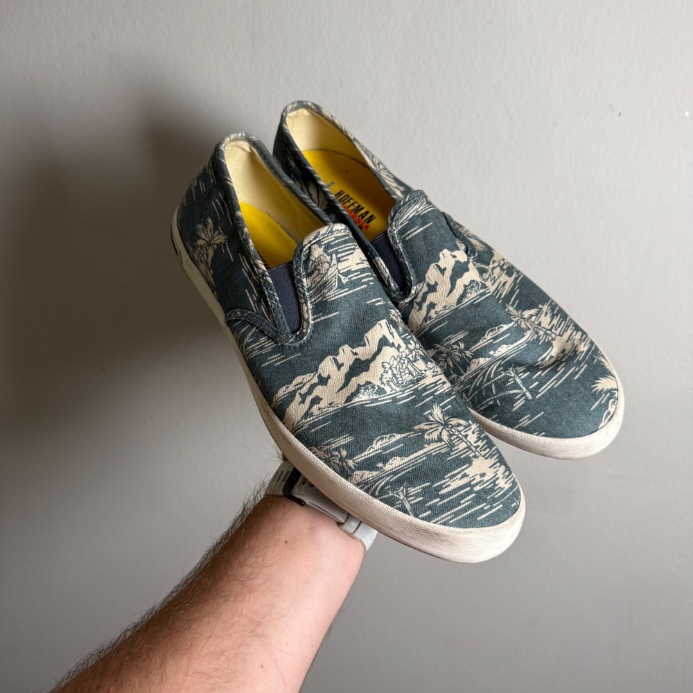 SeaVees Baja Slip On Beachcomber Hoffman California Fabrics Mens 12 Blue Print